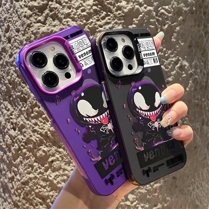 Ốp Điện Thoại Cứng Mặt Nhám Họa Tiết venom Hợp Thời Trang Cho iphone 11 12 13 Pro Max ip 11promax 12promax 13promax