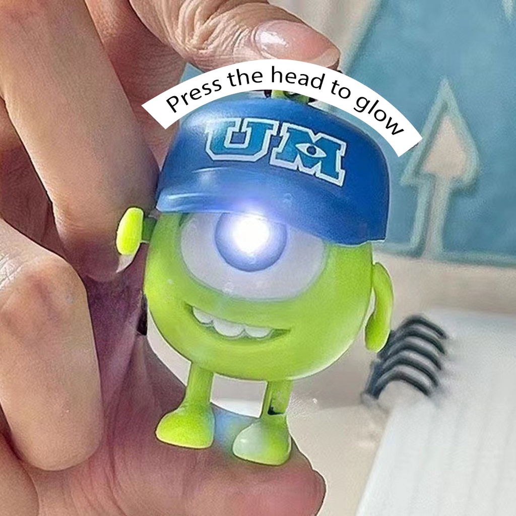 Móc Khóa Cặp Đôi Mắt To Có Đèn LED Và Âm Thanh Làm Quà Tặng Cho Học Sinh