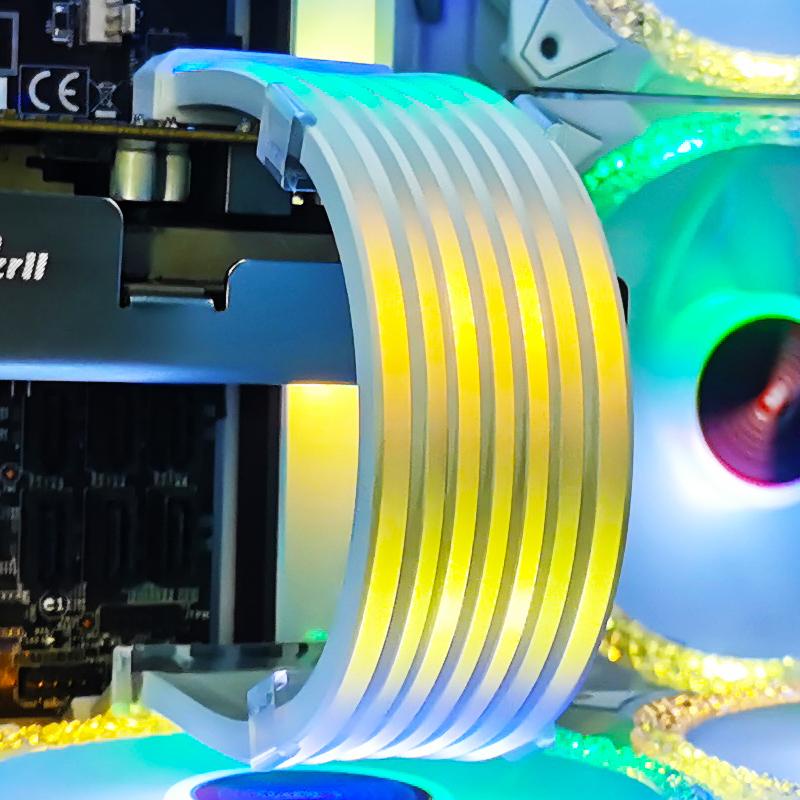 Coolmoon aosor led linh hoạt 5v argb aura sync neon strip light cho pc chassis