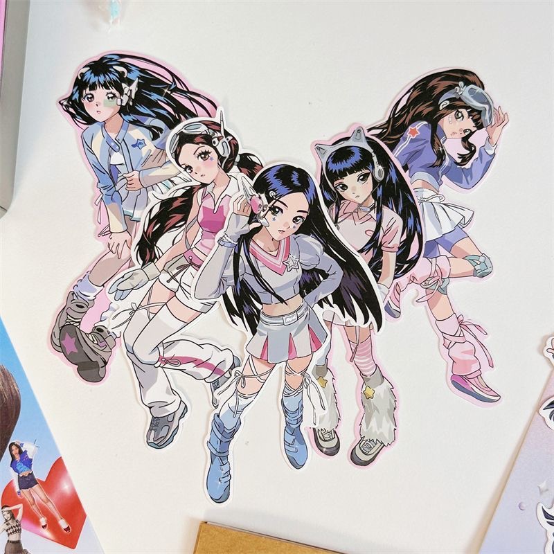 Album Ảnh Dán Hình Cá Voi Nhóm Nhạc Hàn Quốc NewJeans girl album Thủ Công Dùng Để Trang Trí Lều Chụp Ảnh