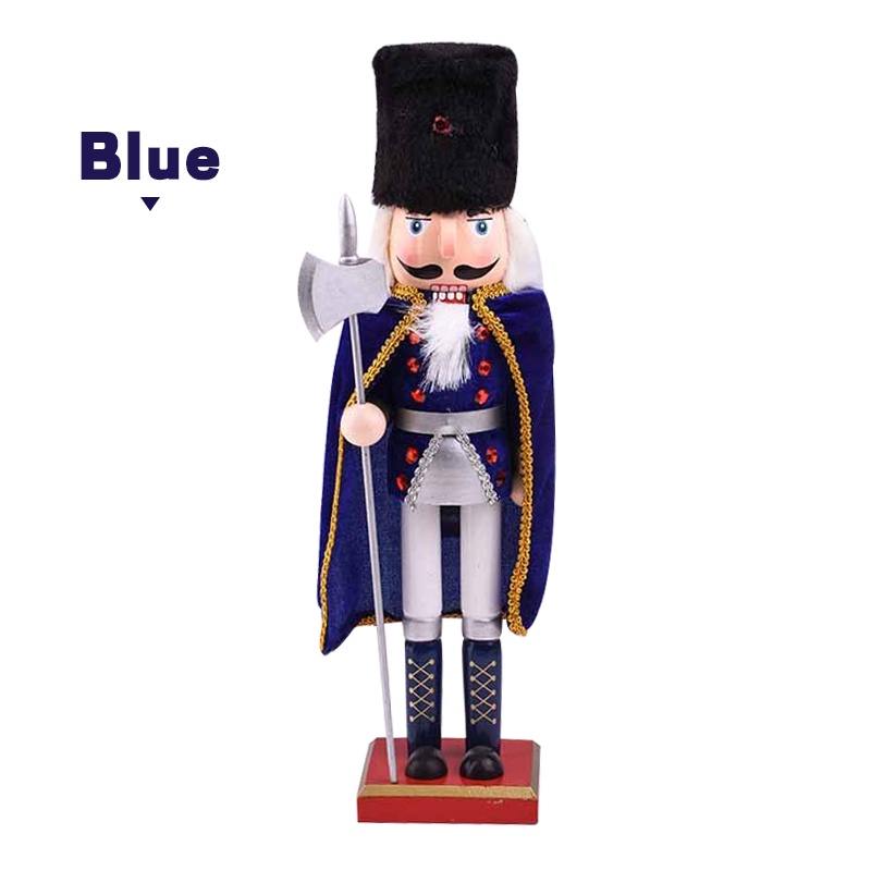 Búp Bê Gỗ Óc Chó 38cm Dùng Trang Trí Nhà Cửa Dịp Giáng Sinh