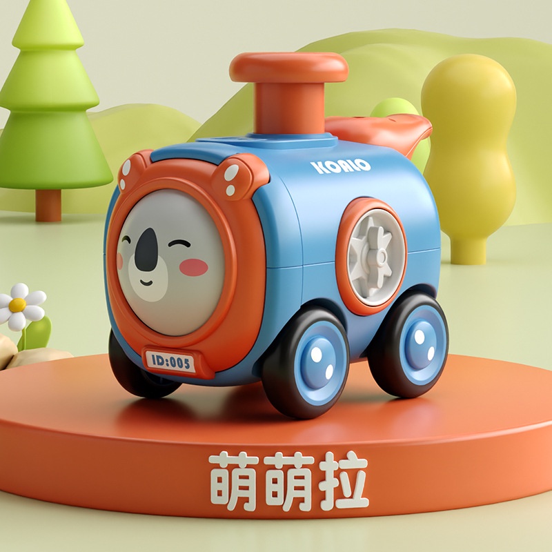 Xe Lửa Đồ Chơi Thay Đổi Khuôn Mặt Hoạt Hình Kèm Còi Dành Cho Bé Trai Mẫu Giáo