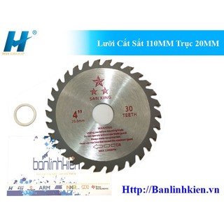 Lưỡi cắt sắt 110mm trục 20mm