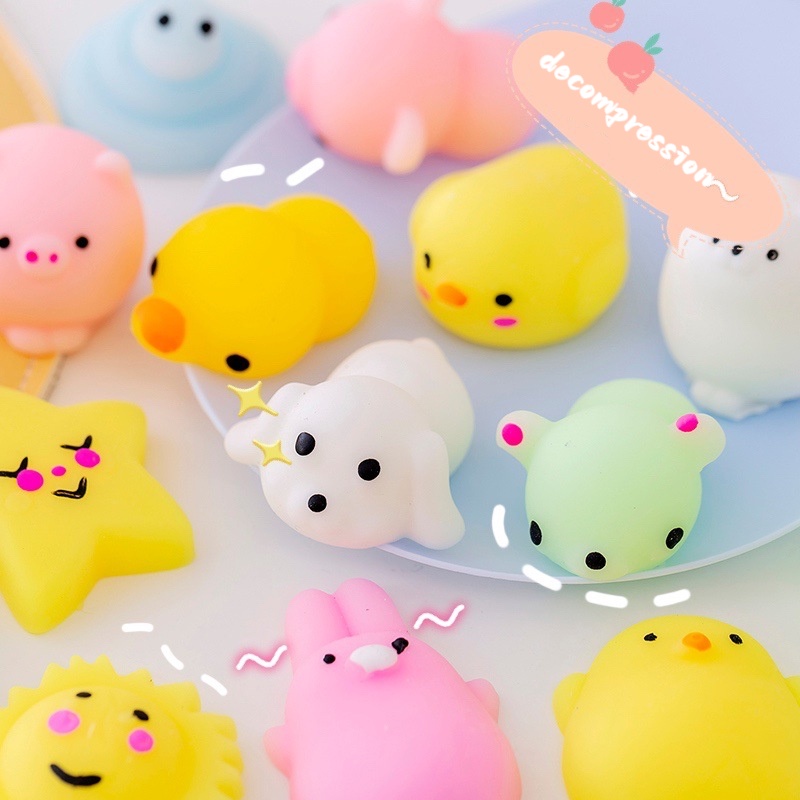Đồ chơi squishy động vật dễ thương antistress ball bóp mochi rising toys