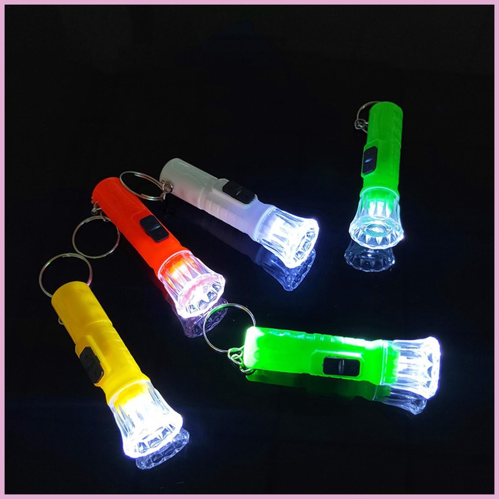 Đèn pin keychain mini đèn ngoài trời đèn pin đa chức năng đèn pin đồ chơi đầy màu sắc túi thực tế shinvn
