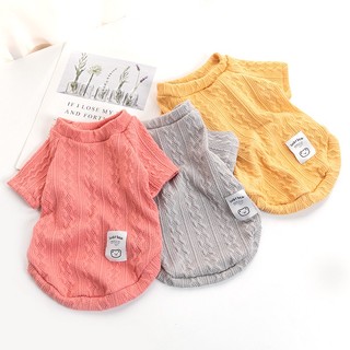 Mới Áo sweater Dệt Kim Đệm cotton Hai Lớp Thời Trang Xuân Thu Đông Cho Thú Cưng