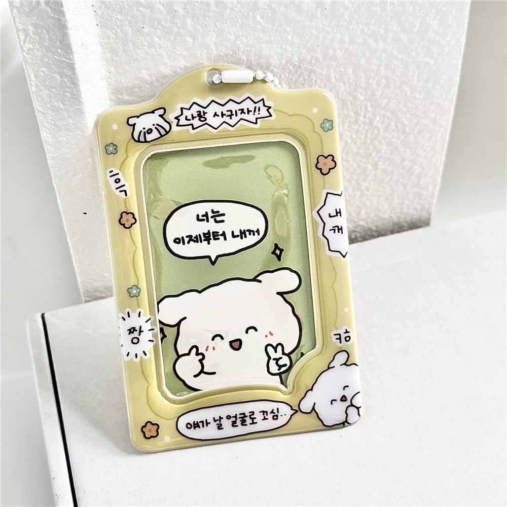 Ins wind cat dễ thương chủ thẻ han ảnh 3 inch thần tượng thẻ nhỏ thẻ sinh viên người tổ chức thẻ chủ mặt dây chuyền