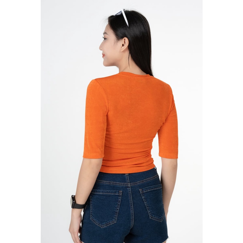 Áo Croptop Nữ Xoắn Eo , chất liệu vải cao cấp, thoải mái Freelancer - FWTS23SS06C