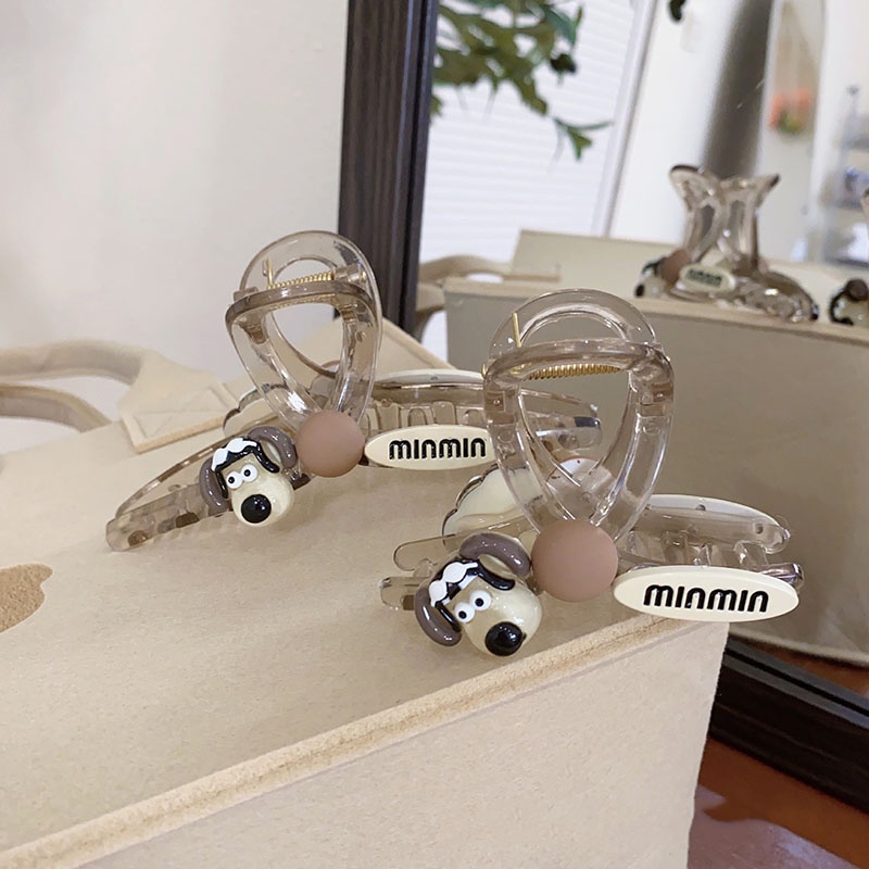 Buổi chiều dịu dàng phim hoạt hình dễ thương kẹp tóc cún con nữ phụ kiện tóc kẹp cào mới