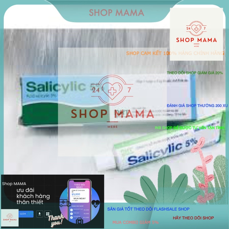 Kem bôi da SALICYLIC 5%  tuýp 15g