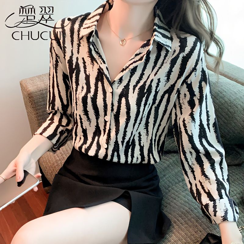 Áo Sơ Mi Chiffon Tay Dài Thời Trang Mùa Thu Thanh Lịch