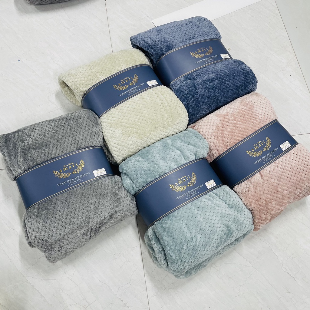 Chăn lông thỏ AMARI 228x228cm Châu Âu mỏng mùa đông cao cấp chính hãng Nishikawajp