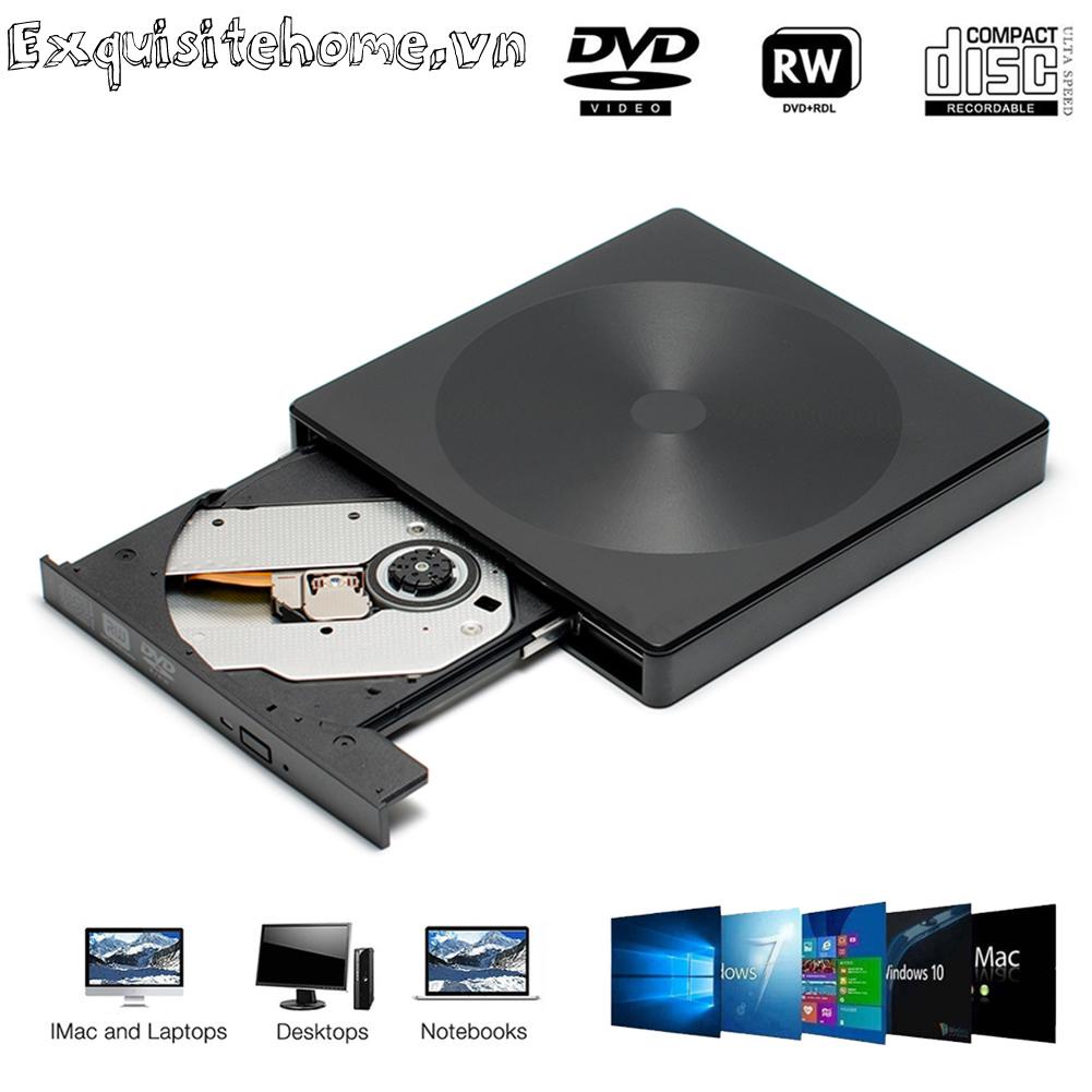 Hộp đựng dc 12v dvd / cd-rom usb3.0 + type-c vỏ ổ đĩa quang ngoài cho máy tính xách tay