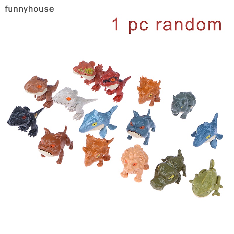 Funnyhouse khủng long ngón tay lớn khớp di động mô phỏng nhỏ đồ chơi mô hình khủng long vui nhộn tricky big hand dino động vật đồ chơi trẻ em quà tặng yht