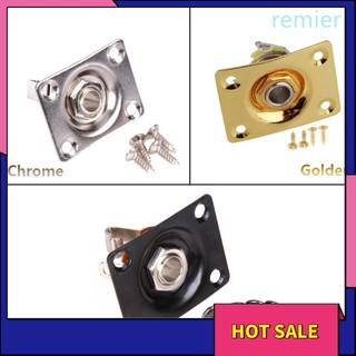 Re square guitar jack plate & socket assembly for tl electric guitar