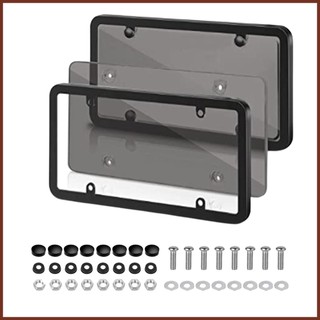 Khung biển số khung biển số mỹ màu đen khung biển số chịu thời tiết bao gồm rust-proof haoyisvn haoyisvn