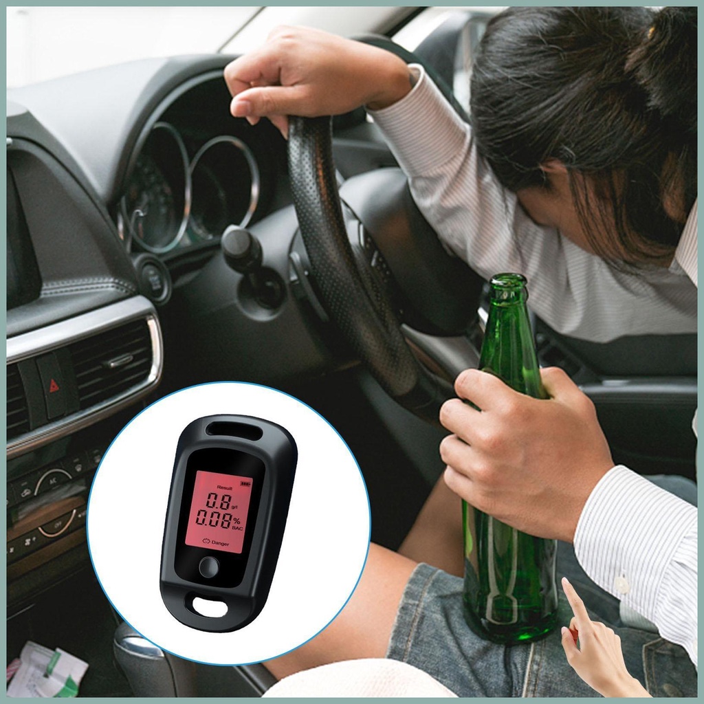 Máy kiểm tra cồn máy đo hơi thở cầm tay mini máy kiểm tra cồn máy dò hơi thở cho ô tô và nhà yunvn