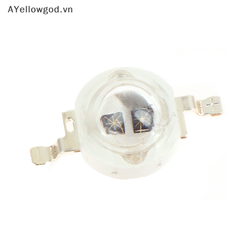Ayellowgod 3w uv tím led bóng đèn cực tím chip đèn 365nm 375nm 380nm 385nm 395nm 400nm 405nm 410nm 420nm 3w high power light vn