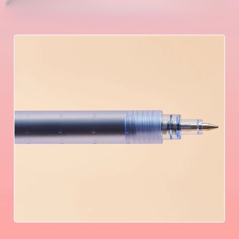 4 cái kaco rocket gel nhựa lnk pen beach sunset quick dry low gravity brush-on push-up 0.5mm black ink pen