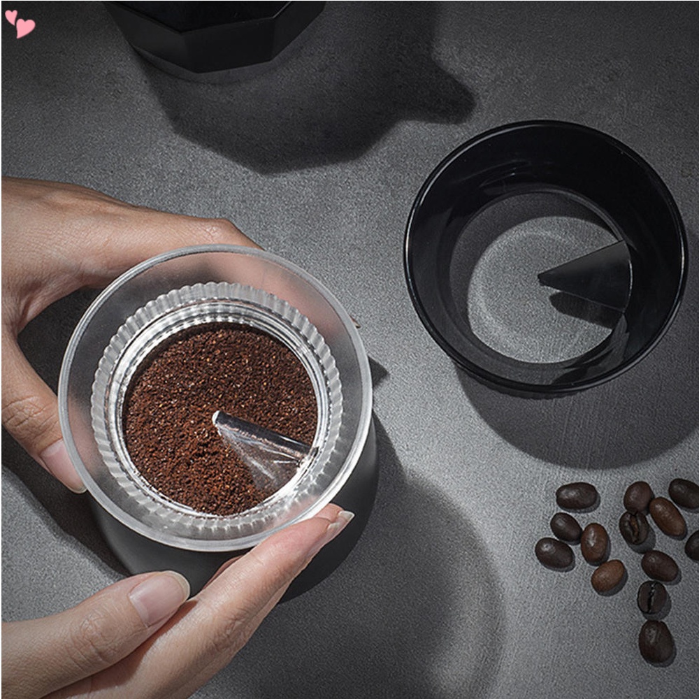 Nhà phân phối bột cà phê quay cà phê tamper moka pot powder định lượng ring dispenser dụng cụ pha cà phê espresso tool