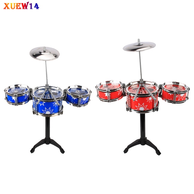 Ng jazz drum set đồ chơi cho trẻ em nhạc cụ đồ chơi bộ trống với đùi chũm chọe quà tặng cho bé trai bé gái