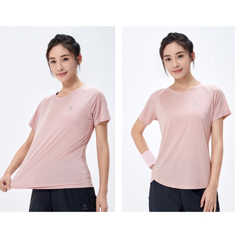 CAMEL SPORTS sports sports t-shirt new elastic quick-drying refreshing breathable all-match cổ tròn tay ngắn