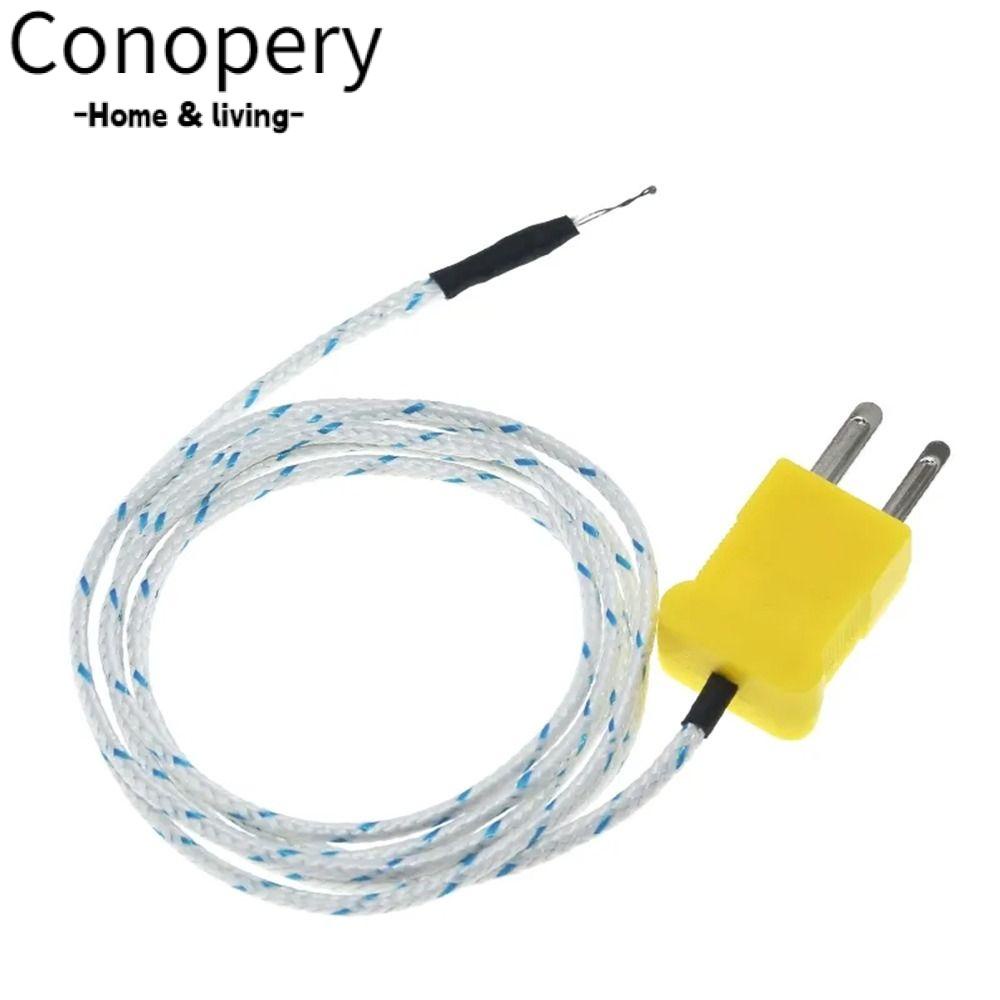 Conopery 10pcs mini-connector thermocouple, phạm vi đo 300cm -40 ~ 400°Đầu dò cặp nhiệt điện loại c k, cảm biến bền tes1310 tm902c dây chuyền đo nhiệt độ lò và lò