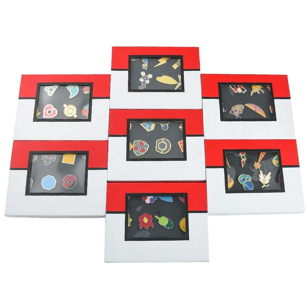 Giovanni pokemon huy hiệu phòng tập thể dục, trâm cài pokemon kim loại, ghim ba lô quà tặng trang sức anime figures king of heaven trang trí túi đi học