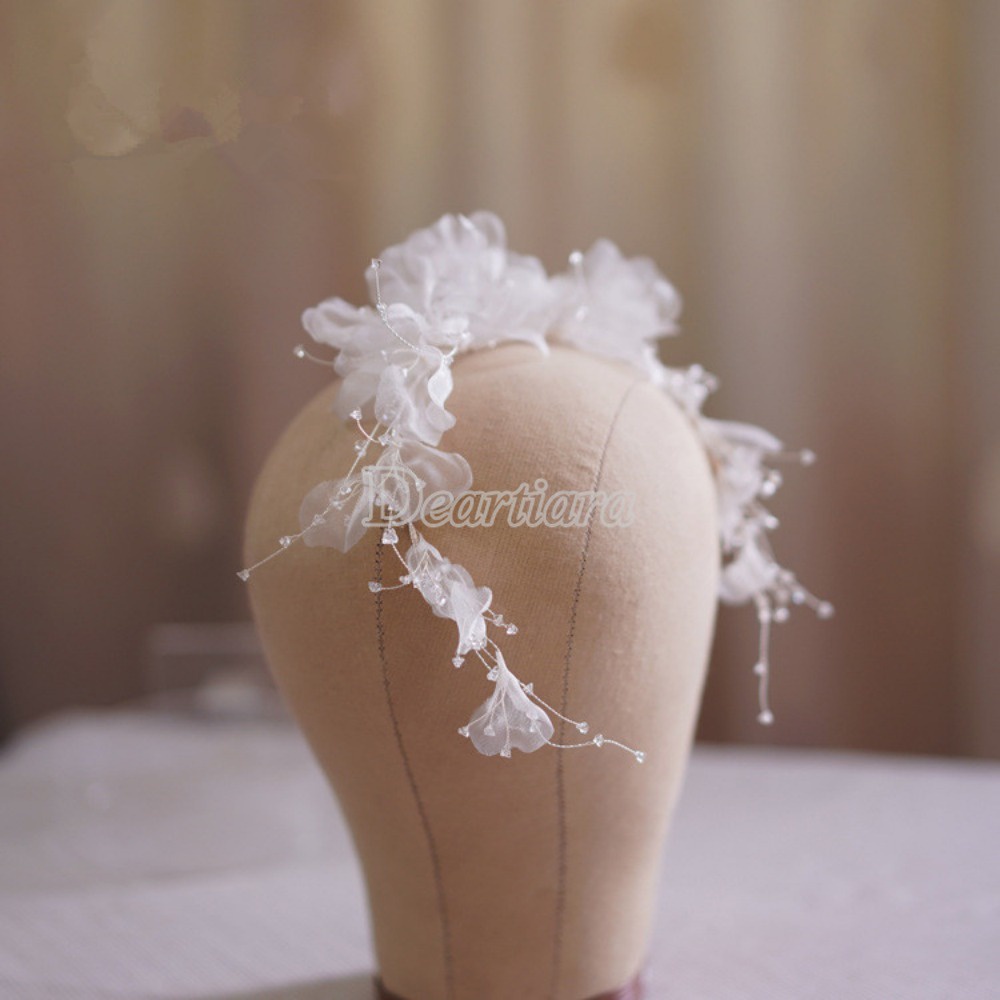 Thời trang hoa pha lê mũ nón chụp ảnh siêu bất tử váy cưới cô dâu váy cưới và phụ kiện trang điểm