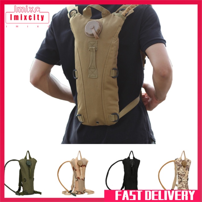 Imixcity 3l hydration ba lô túi nước ngụy trang thể thao ngoài trời ba lô để chạy xe đạp cắm trại cưỡi ngựa