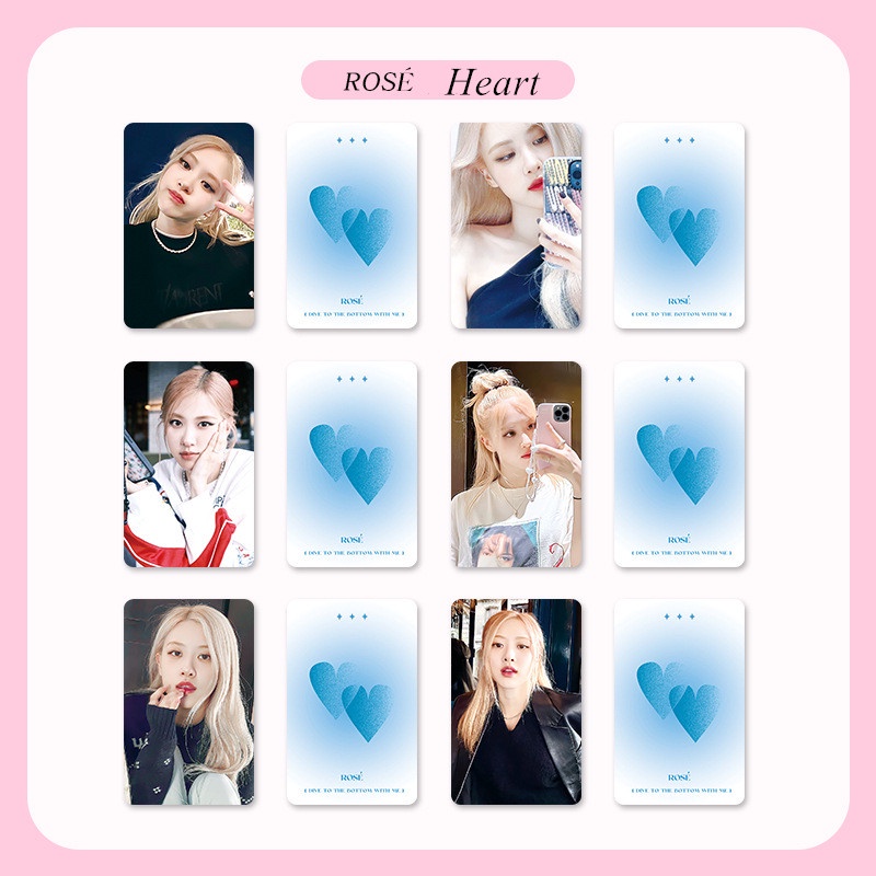 Set 6 Tấm Ảnh lomo Card jennie jisoo lisa Nhóm Blackpink