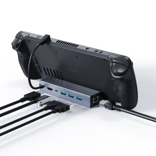 Steam deck game console dock to hdmi 4k 60hz usb rj45 pd 100w charge steam usb c deck docking station type c expansion dock for laptop phone tablet