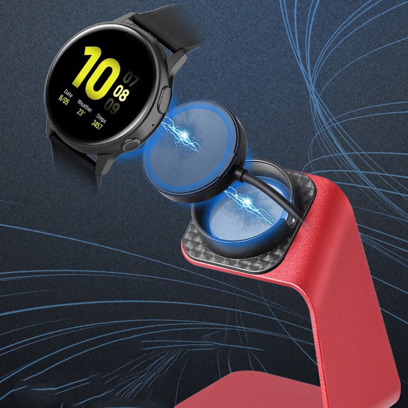 Giá đỡ bộ sạc bằng nhôm cho đồng hồ thông minh samsung galaxy watch 5 4 3/4 classic / active 3 40mm 44mm cáp sạc đồng hồ thông minh bộ sạc từ tính cho galaxy watch 5 pro