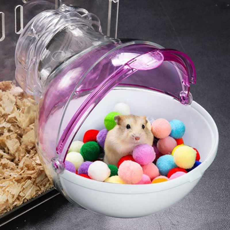 Qjzb chuột hamster vật nuôi phòng tắm lồng hộp tắm cát phòng đồ chơi nhà vệ sinh đồ dùng cho vật nuôi nhỏ