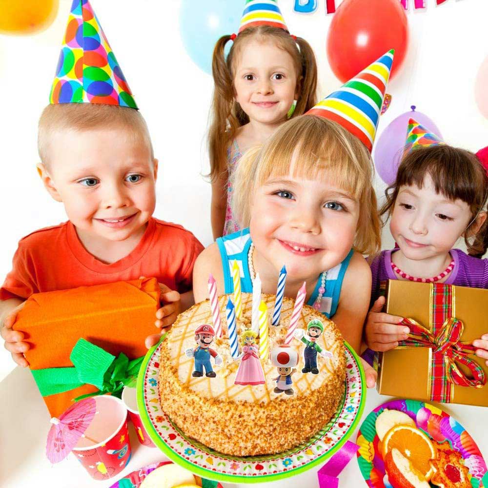 6 Pcs Super Mario Mini Figure Cute Toys Doll Action Figures Collection Gift