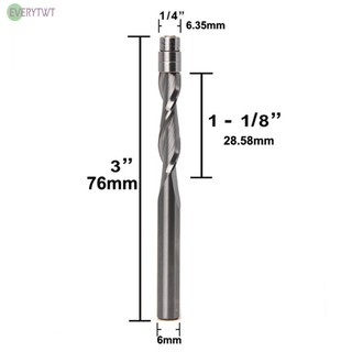 ⭐24H SHIPING ⭐Compression Flush Trim Solid Carbide Spiral Router Bit Miilling Cutter 6.35mm6mm