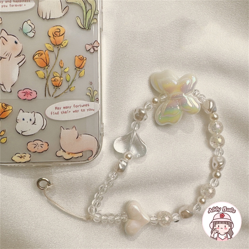 Tay cầm điện thoại ins diamond candy color love heart pearl wrist bracelet tương thích cho iphone 14 13 12 11 pro max xs max xr 8 7 plus cartoon phụ kiện điện thoại di động