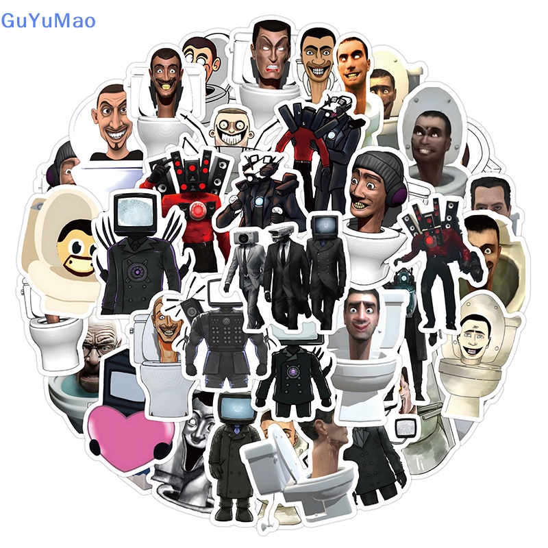 54 cái skibidi toilet speakerman bosses graffiti sticker vali máy tính xách tay decal diy nhật ký điện thoại album tủ lạnh sticker quà tặng prta