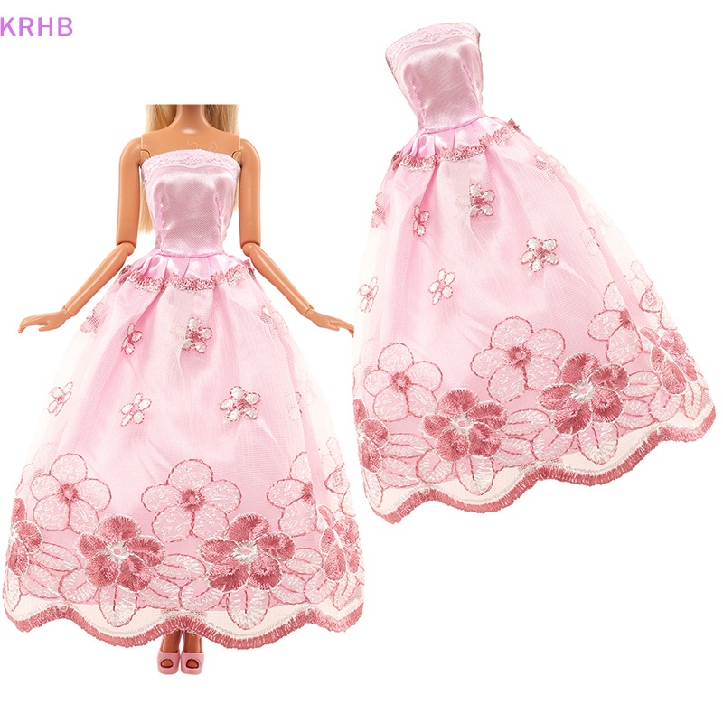 Krhb 1 cái 30 cm váy búp bê nửa gói ren váy lớn váy cưới búp bê váy quà tặng kỳ nghỉ mới