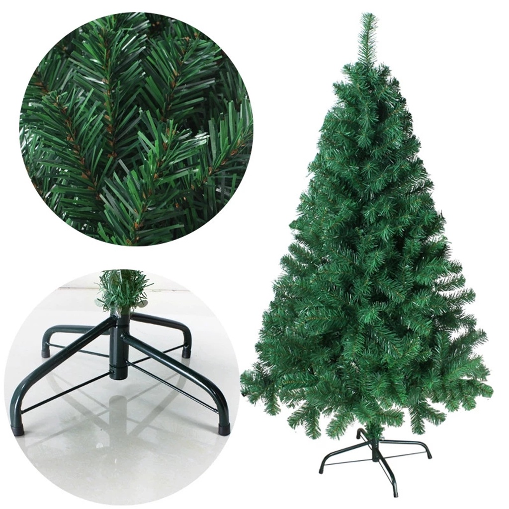 Mã hóa yt 1,2m màu xanh lá cây pvc cây thông noel lớn trang trí giáng sinh 2023 năm mới trang trí cảnh tiệc tại nhà