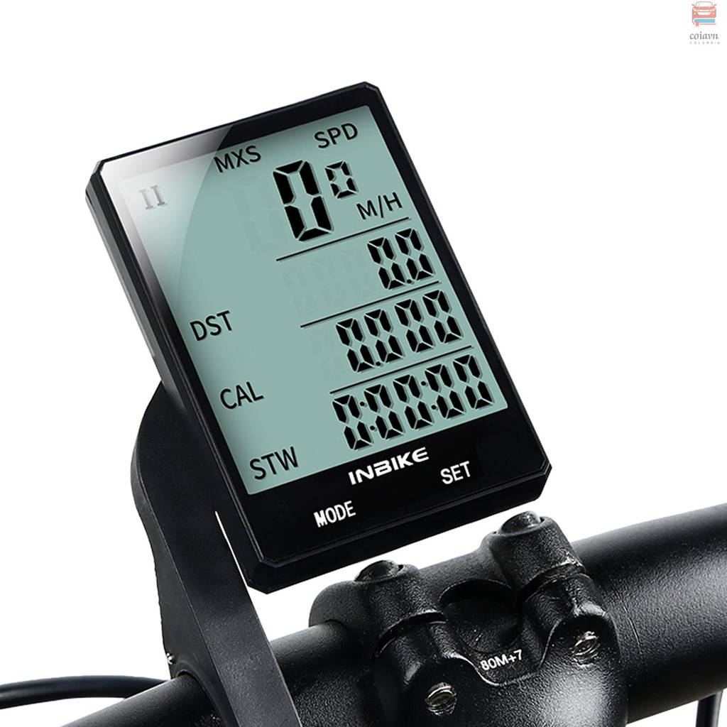 ⛷️Inbike 2.8 inch bike máy tính không dây đa chức năng chống mưa đi xe đạp đồng hồ đo tốc độ đạp xe đồng hồ bấm giờ màn hình nền