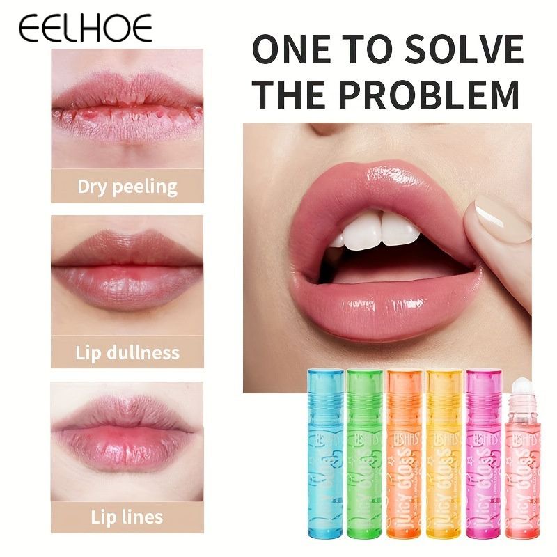 Ushas 6-color lip balm dưỡng ẩm và nuôi dưỡng lip balm lip balm anti-drying and dilutes lip lines lip tint lip gloss