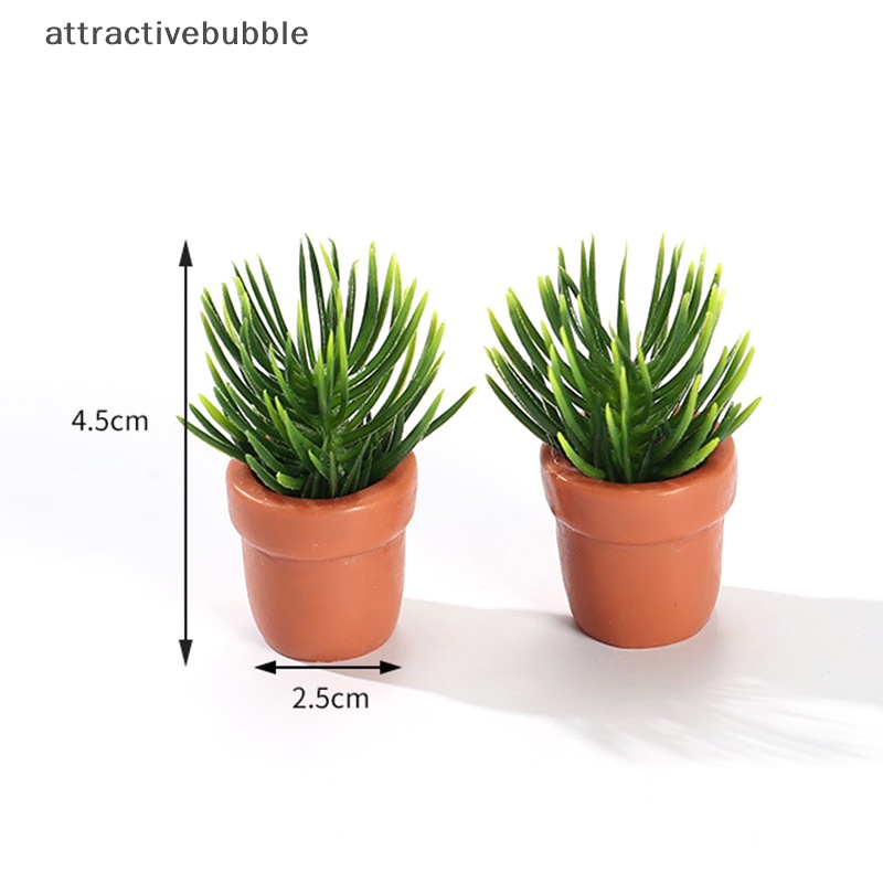 Atvn 1 cái dollhouse miniature green plant pot nội thất trang trí nội thất phụ kiện martijn