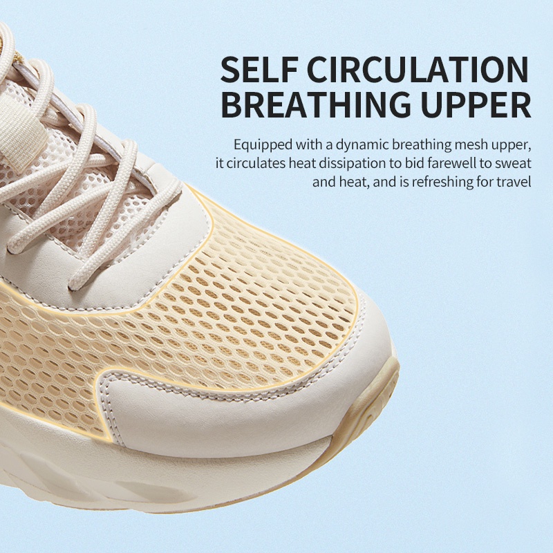 Giày thể thao AMERICAN CAMEL đế mềm nhẹ chống trượt phối lưới thoáng khí thông thường cho nam