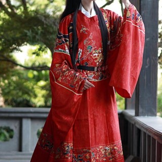 Ban Đầu Người Lớn Hanfu Trang Phục Truyền Thống Trung Quốc Ming Made Pipa Tay Cổ Tròn Áo Khoác Nam Nữ Cùng Phong Cách Cặp Đôi Phù Hợp Với