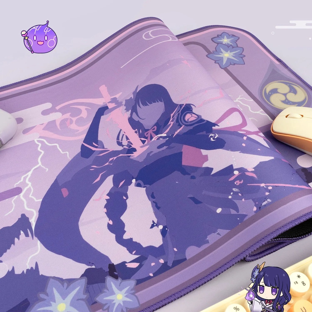 Genshin impact mouse pad siêu lớn nhân vật yêu thích kết cấu bàn phím máy tính bàn phím chơi game bàn di chuột bàn học sinh