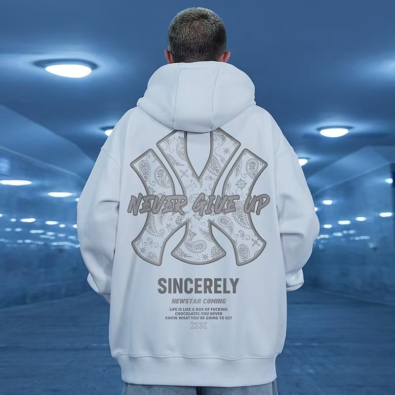 Áo hoodie Dáng Rộng plus size m-8xl Thời Trang Thu Đông Cho Nam