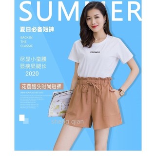 Quần Short Nữ Eo Cao Rút Dây