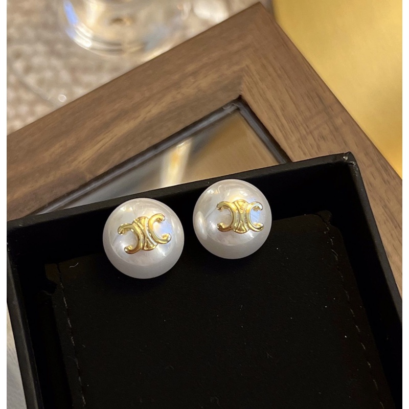 Bông Tai Mạ Bạc 925 Hình Chữ Đính Kim Cương Lấp Lánh Sang Trọng