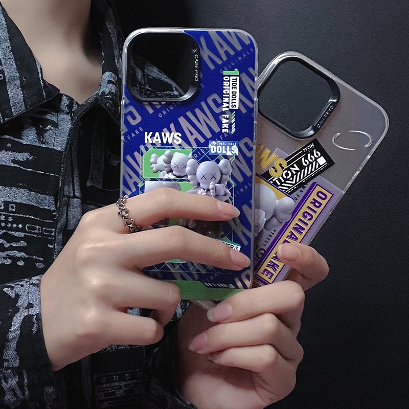 Ốp Điện Thoại Tpu Dẻo Họa Tiết Hoạt Hình KAWS Dễ Thương Cho iphone 14 13 Pro Max 12 11